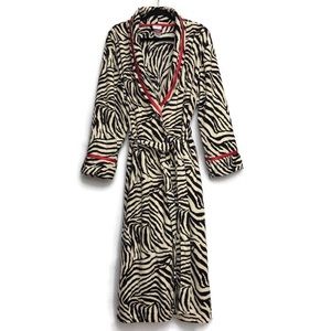 Jaclyn Smith Zebra Print Fleece Robe